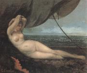 Gustave Courbet Naked oil painting on canvas